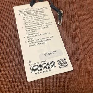 New with tags Lululemon  cardigan size 8.